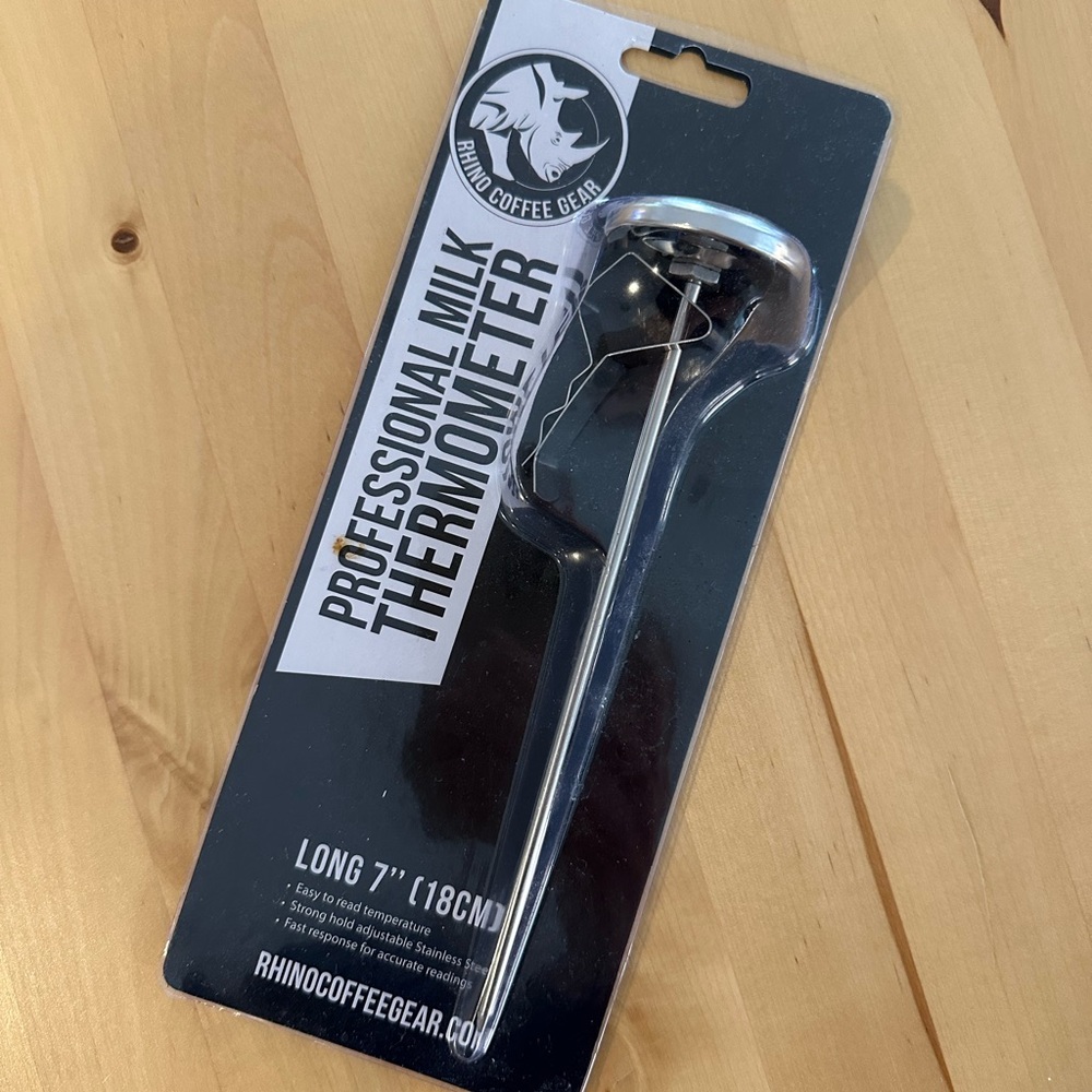 Rhino Coffee Gear Professional Milk Thermometer - Silver